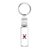 3D Metal Car Keychain Key Chain Key Ring For Iran Argentina Pakistan Switzerland Iraq Afghanistan China National Flag Badge Logo