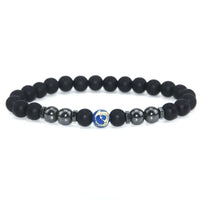 Anti-Swelling Black Obsidian Anklet Bracelet Treatment  Adjustable Weight Loss Magnetic Therapy Magnet Anklet Bracelet Women Men