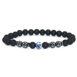 Anti-Swelling Black Obsidian Anklet Bracelet Treatment  Adjustable Weight Loss Magnetic Therapy Magnet Anklet Bracelet Women Men