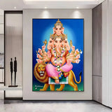 Indian Hindu Goddess Lord Hanuman Poster HD posters Self adhesive waterproof ideal for living room bedroom bar decoration