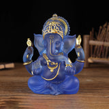 Ganesha Sitting Buddha Statue Sculpture Decorative Tabletop Decoration 3.5inch Tall for Housewarming Gift Fine Workmanship