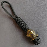 Vintage Hand-knitted Lanyard Keychain Biker helmet Pendant Paracord Rope weave Accessories Bag Hanging Handmade Car Keyring