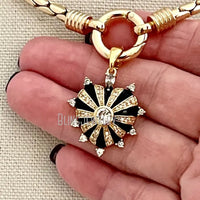10pcs Stainless Steel Snake Chain Choker Heart Charm Pendant  Spring Lock Clasp Statement Necklace Women Halloween Y2k Jewelry