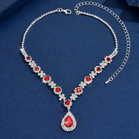 Ladies' fashionable and trendy design, water droplet necklace, jewelry suitable for dates, parties, holidays, gifts
