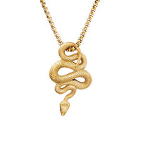 Fashion Vintage Creative Snake Pendant for Men Women Gothic Stainless Steel Animal Simple Necklaces Jewelry Gifts Dropshipping