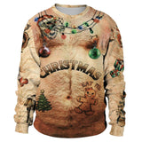 Men Women Llama Ugly Christmas Sweatshirt 3D Funny Print New Year Eve Xmas Sweater Couples Pullover Holiday Party Jumper Tops