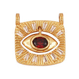 Newest Classic Amulet Turkish Blue Evil Eye Charm Pendant,18K Gold Cubic Zirconia CZ Paved,Jewelry Necklace Bracelet Supply L30
