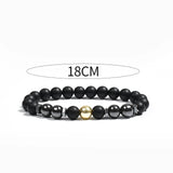 2022 Treatment of Varicose Veins Obsidian Anklet Adjustable Weight Loss Magnetic Therapy Magnet Anklet Bracelet for Mom Dad