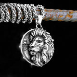 Stainless Steel Fashion Classic Lion Viking Necklace Nordic Odin Men's Amulet Pendant Fashion Teen Jewelry Party Accessories