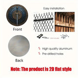 1 Piece 2D Sword Pattern Wooden Disc Sign Design 8 inch Suitable for Home Cafe Bar Garden Decoration Wall Plaque Indoor
