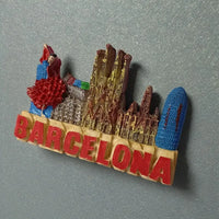 Europe Spain fridge magnets Portugal Resin Refrigerator Sticks Tourism Commemorative Handmade Creative Gifts Barcelona Lisbon