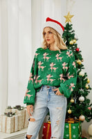 ZEKYE Christmas Sweater Woman Women's Clothing Winter Women's Sweater Women's Dress Long Sleeve Red Sweater Pull Y2k Pullover
