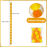5-50 PCS Marigold Garland Wedding Diwali Decoration Day of the Dead Faux Garlands Wedding Garlands Indian Decor for Prayer Fest