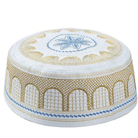 New Muslim Men Prayer Cap Hat Cotton Embroidery Leisure Saudi Arabia Islamic Hat Cap Men Headscarf Topkippot Turban Saudi Cap