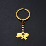 Anniyo Ukrainian Keychain Ukraine Key Ring Ukrainian Jewelry Key Chains for Women Men #000150