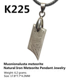 Natural Meteorite Material Specimen Muonionalusta Sky Iron Meteorite Necklace Iron Meteorite Pendant Men's Ladies Jewelry