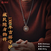 Vajra Heart Series Nine Palaces Bagua Brand Pendant Men's Copper Handle Parts Tibetan Rotable Jewelry Necklace Accessories
