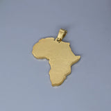 2pcs No Fade Africa Map Charms Stainless Steel Pendant for Jewelry Making Necklace Keychain Rune Eye of Horus Talisman DIY Craft