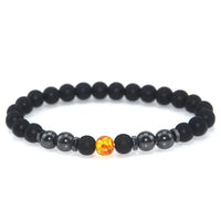 Anti-Swelling Black Obsidian Anklet Bracelet Treatment  Adjustable Weight Loss Magnetic Therapy Magnet Anklet Bracelet Women Men