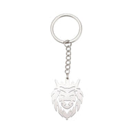 2024 New fashion cut titanium steel chain keychain Lion King Pendant Hip Hop punk style stainless steel animal keychain