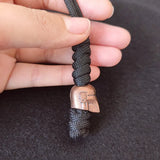 Vintage Hand-knitted Lanyard Keychain Biker helmet Pendant Paracord Rope weave Accessories Bag Hanging Handmade Car Keyring