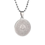 Stylish Peace Map Stainless Steel Pendant Necklace for Men Women Arabic African Jamaican Amulet Jewelry