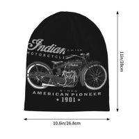 Indians Motorcycle Warm Knitted Cap Fashion Bonnet Hat Autumn Winter Outdoor Beanies Hats for Unisex Adult