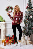 Fairyshely 2025 Autumn Winter Halloween Knitted Sweater Women Casual Print Knit Pullover Top Lady Long Sleeve O Neck Jumper