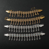 New Fashion Ethnic Style Retro Antique Alloy Carved Rhinestone Women's Neck Chain Choker Necklace Indian Jewelry