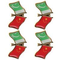 4pcs Pakistan Friendship Lapel Pins Brooch Pin For Women Metal Flag Badge Decorative Brooch Clothes Breastpin Enamel Hat