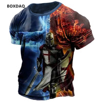 German Flag Men's Fashion T-Shirts Short Sleeve Eagle 3D Print Street Male T Shirt 6XL Plus Size Man Clothing Loose Casual Tops