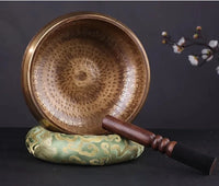 Nepal Large Bowl Singing 20cm Copper Handmade Buddha Bowls Tibetan Yoga Bowl Meditation Tools Buddha Sound Bowls Awareness Set