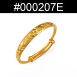 Anniyo (1Piece) Push Pull Bracelet Women Girls Gold Plated Jewelry African Dubai Arab Nigeria Ethiopian Bangles #000207