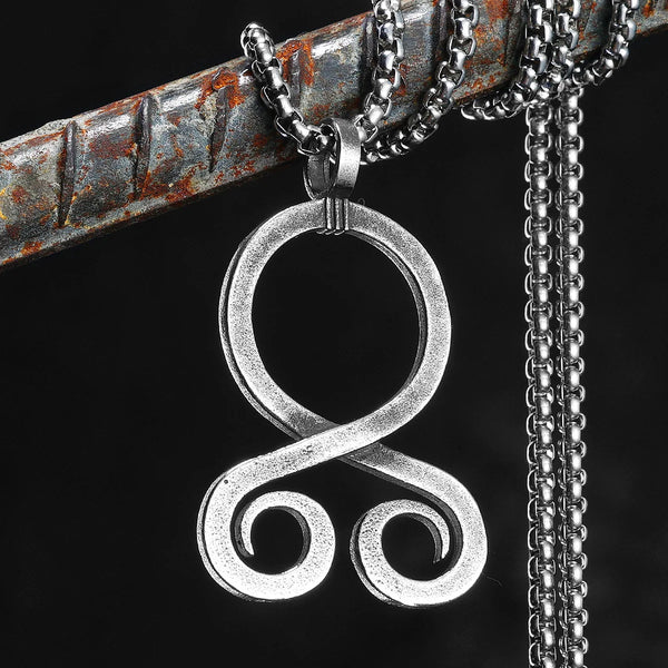 Ancient Troll Cross Amulets Men Necklaces Stainless Steel Pendant Chain Women Punk Fashion Jewelry Accessories Gifts Wholesale