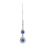 Boho Ethnic Indian Women Hair Jewelry Rhinestone Forehead Hair Pins Pendant with Hairpin Decorations Headpiece Hair Accessories