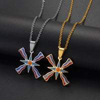 Anniyo 2.5cm Ashur Lama,Lamma Pendant Necklaces Winged Lamassu is an Assyrian Protective Deity Jewelry #370121