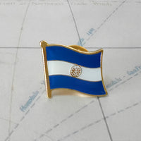 Salvador National Flag Lapel Pins Crystal Epoxy Metal Enamel Badge Paint Brooch Souvenir Suit  Personality  Commemorative Gifts