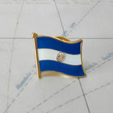Salvador National Flag Lapel Pins Crystal Epoxy Metal Enamel Badge Paint Brooch Souvenir Suit  Personality  Commemorative Gifts