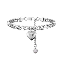 Anklet For Women Silver Color Stainless Steel Cuban Link Ankle Bracelets Summer Fashion Leg Chain Beach Foot Jewelry Ancklets