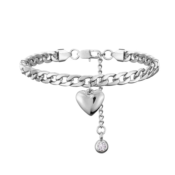 Anklet For Women Silver Color Stainless Steel Cuban Link Ankle Bracelets Summer Fashion Leg Chain Beach Foot Jewelry Ancklets