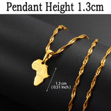 Anniyo Africa Map Pendant Necklace Women Men Silver Color/Gold Color Ethiopian Jewelry Wholesale African Hiphop Item @132106