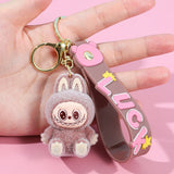 Kawaii Keychain With Bow Car Hanging Pendant Decor Cartoon Backpack Hanging Keychain Charms Keyrings Party Gift For Kid брелок