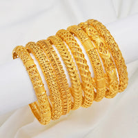 Anniyo 1PIECE (6.7CM) Bracelets Women Girls Dubai Bracelet Jewelry Arab Middle Eastern African Ethiopian Bangles #171116