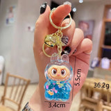 Acrylic Keychain with Flowing Sand Toy Figure Bag Accessory Cute Blind Box Decoration Gift Key Chain from Mainland China