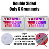Single Double Sided Polyester Custom Flag 3x5/4x6/5x8FT with Brass Grommet Small Big Personalized Your Own Design Logo Text Flag