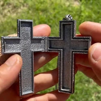 Exquisite Double-layered Cross Snake-shaped Pendant Necklace For Men Women Personalized Punk Necklace Jewelry Accessories Gifts