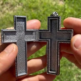 Exquisite Double-layered Cross Snake-shaped Pendant Necklace For Men Women Personalized Punk Necklace Jewelry Accessories Gifts