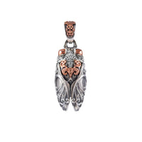 Original Design Golden Cicada Mens Pendant Unique Domineering Hip Hop Style Exquisitely Carved Picturesque New Ideas Jewelry