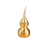 Feng Shui Handicraft Fire-avoiding Dragon Gourd Chinese Style Top Open Cover Copper Gourd Smooth Brass Table