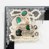 DIEZI Punk Multi layer Round Imitation Pearl Beads Necklace Earrings Bracelet Vintage Jewelry Sets Party Gift 2023 New Jewelry